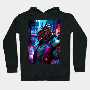 The neon dragon. Hoodie